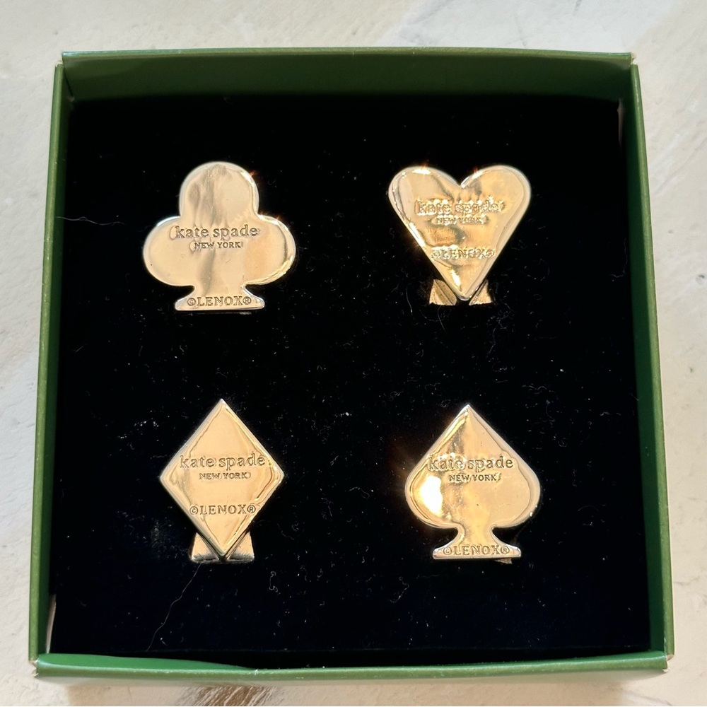 Kate Spade Silver Place Card Holder Set by Lenox